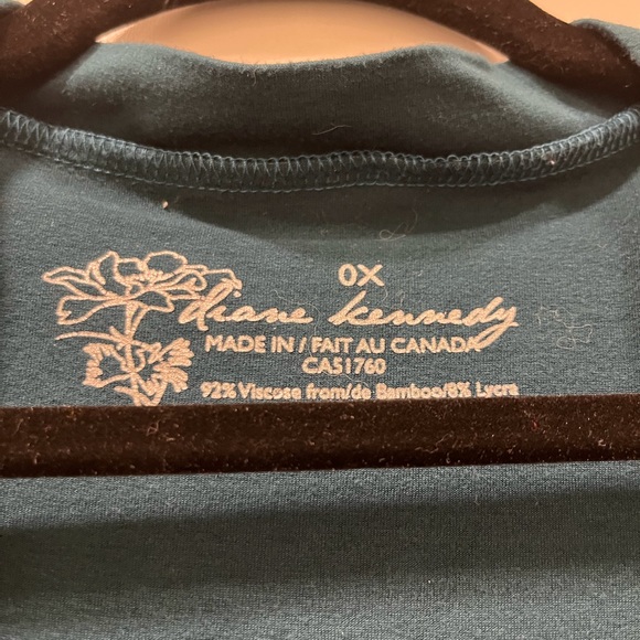 Diane Kennedy, bamboo blend 0X jade green, shirt & jacket. - Picture 7 of 9